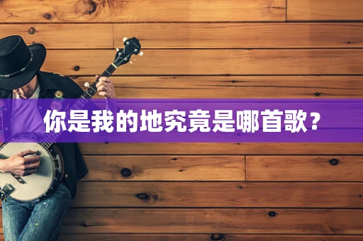 你是我的地究竟是哪首歌？
