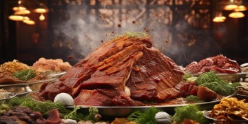 胡歌在里吃的是什么肉？