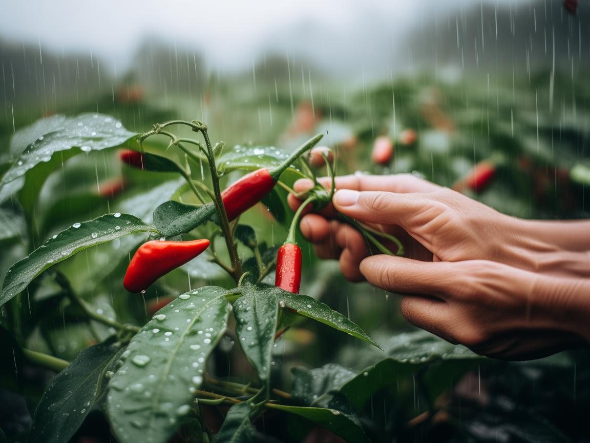 下着雨还在摘辣椒究竟是哪首歌？