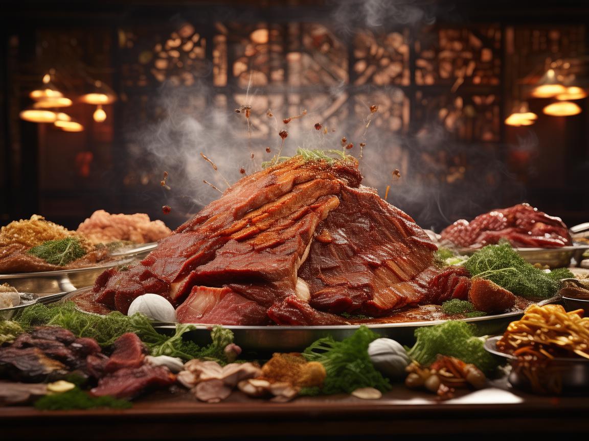 胡歌在里吃的是什么肉？